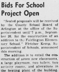 A newspaper or document excerpt describing an event in Abingdon's history.