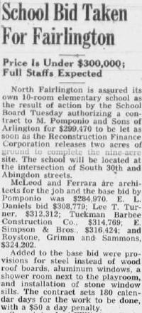 A newspaper or document excerpt describing an event in Abingdon's history.