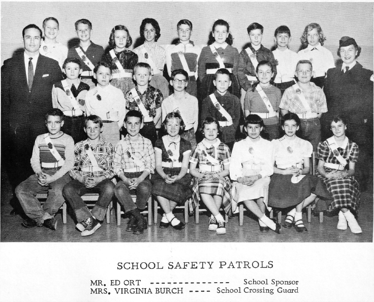 A photo of the Abingdon’s Safety Patrols from the 1956-1957 yearbook.